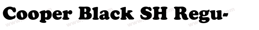 Cooper Black SH Regu字体转换